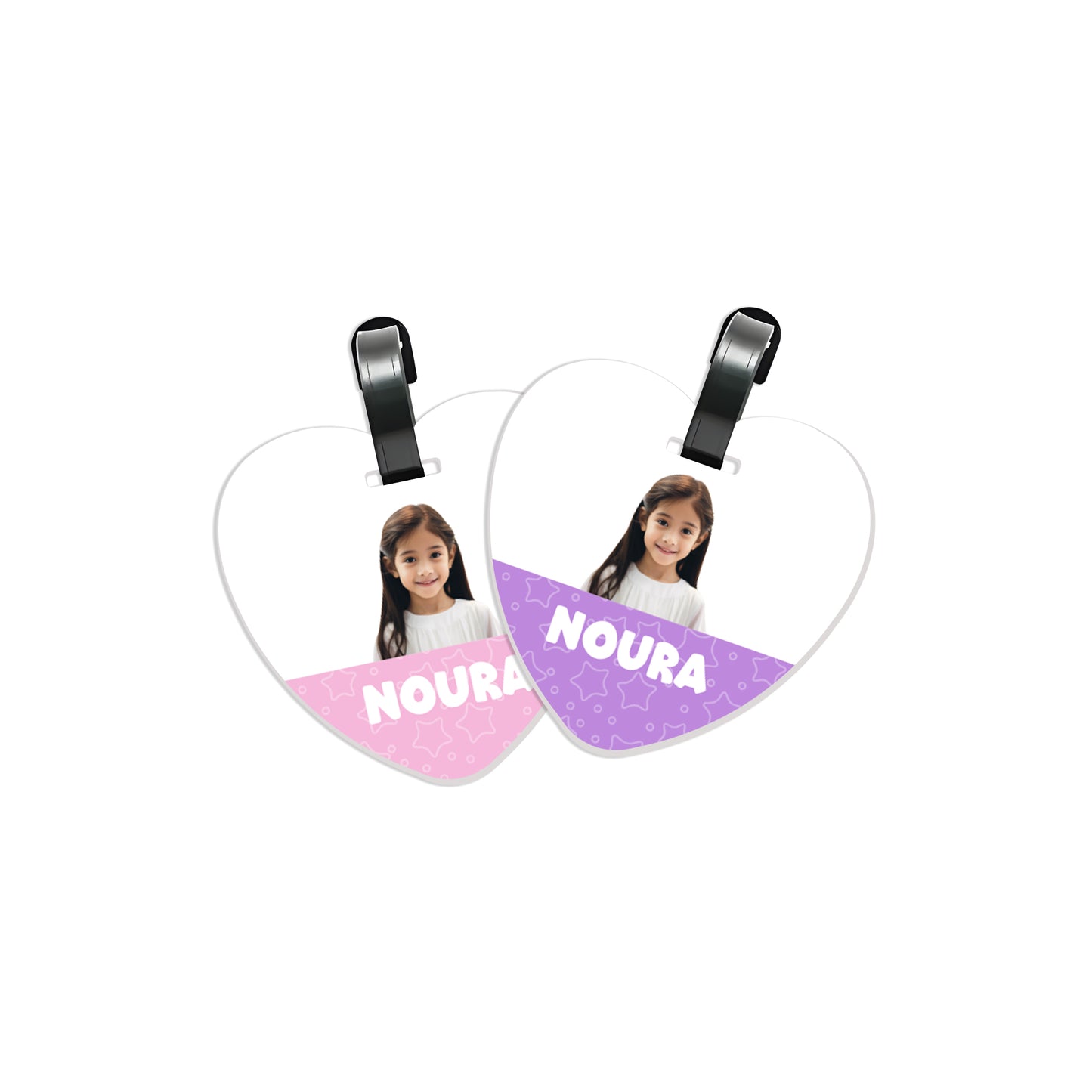 School Tags D134 - Girl Photo Theme