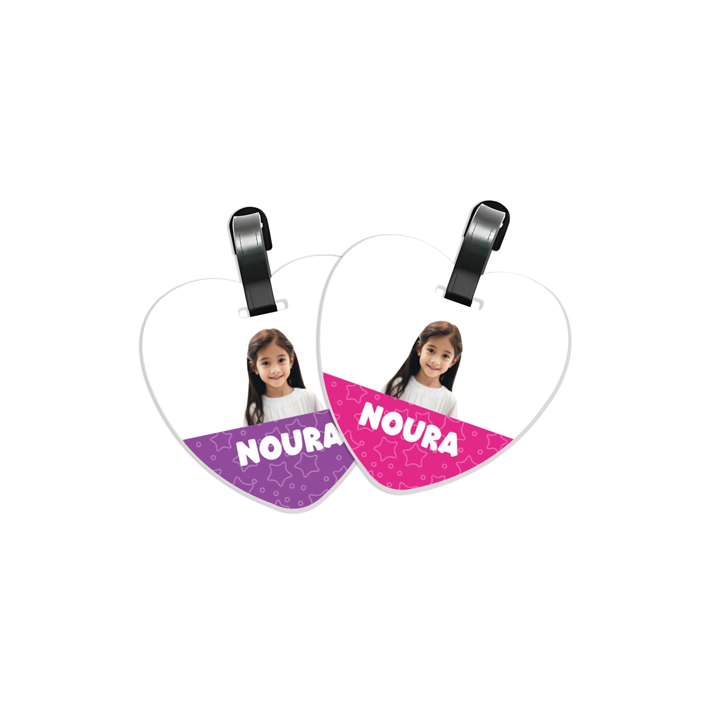 School Tags D133 - Girl Photo Theme