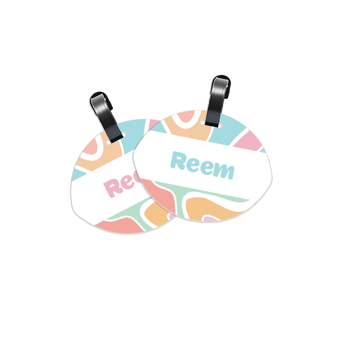 School Tags D164 - Color Waves