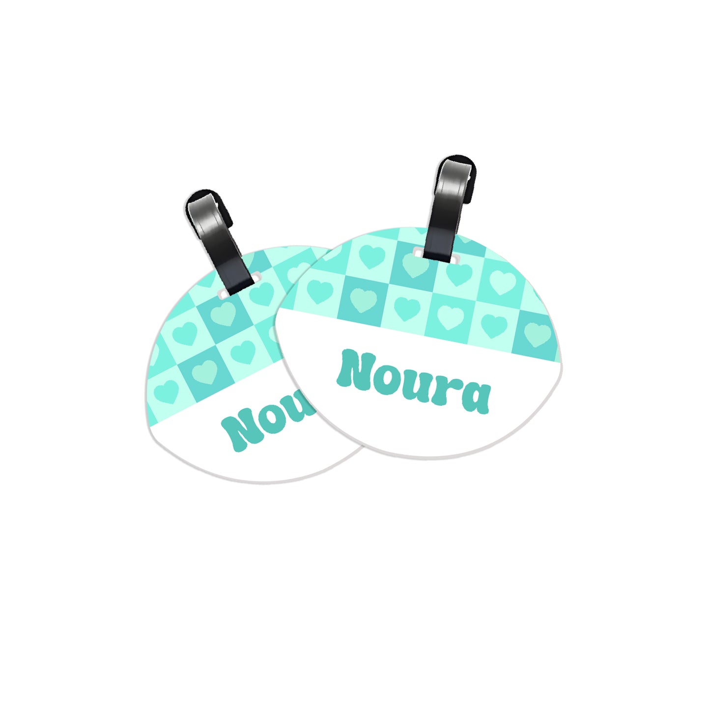 School Tags D154 - Mint Color Heart
