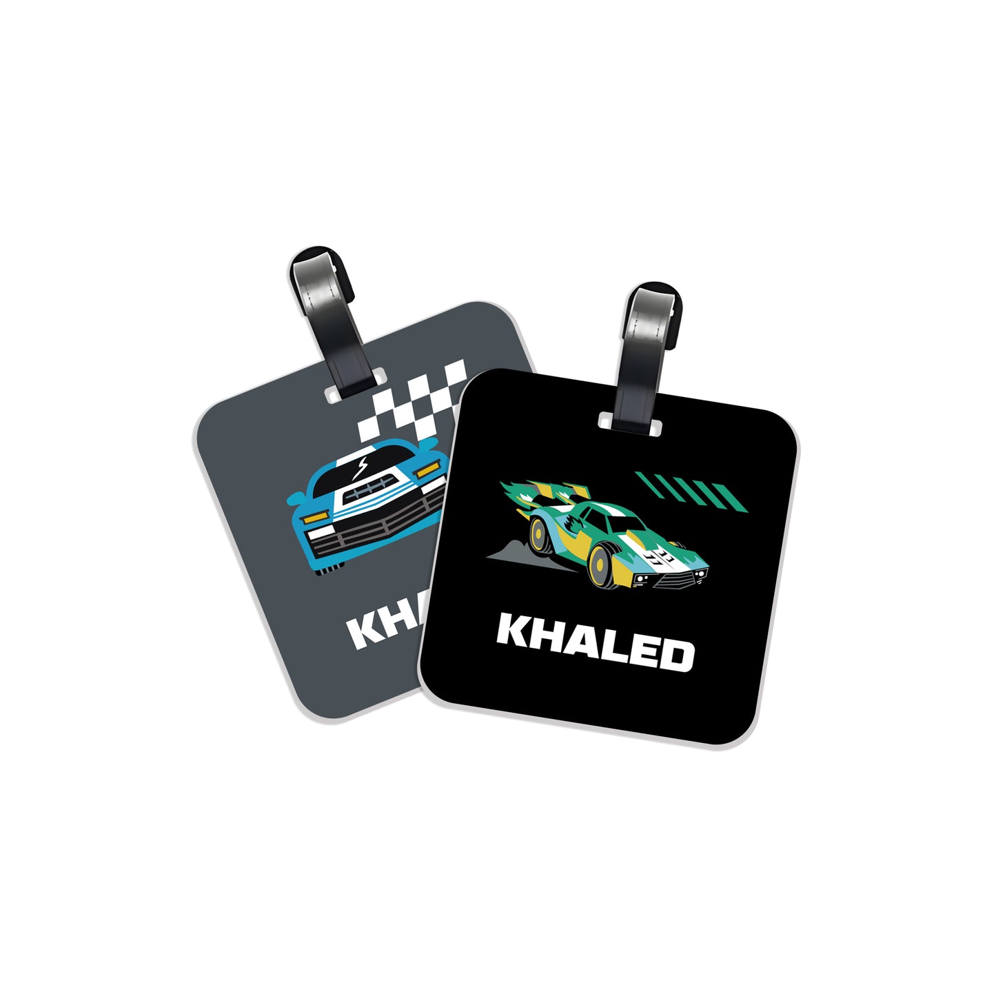 School Tags D139 - Race Car