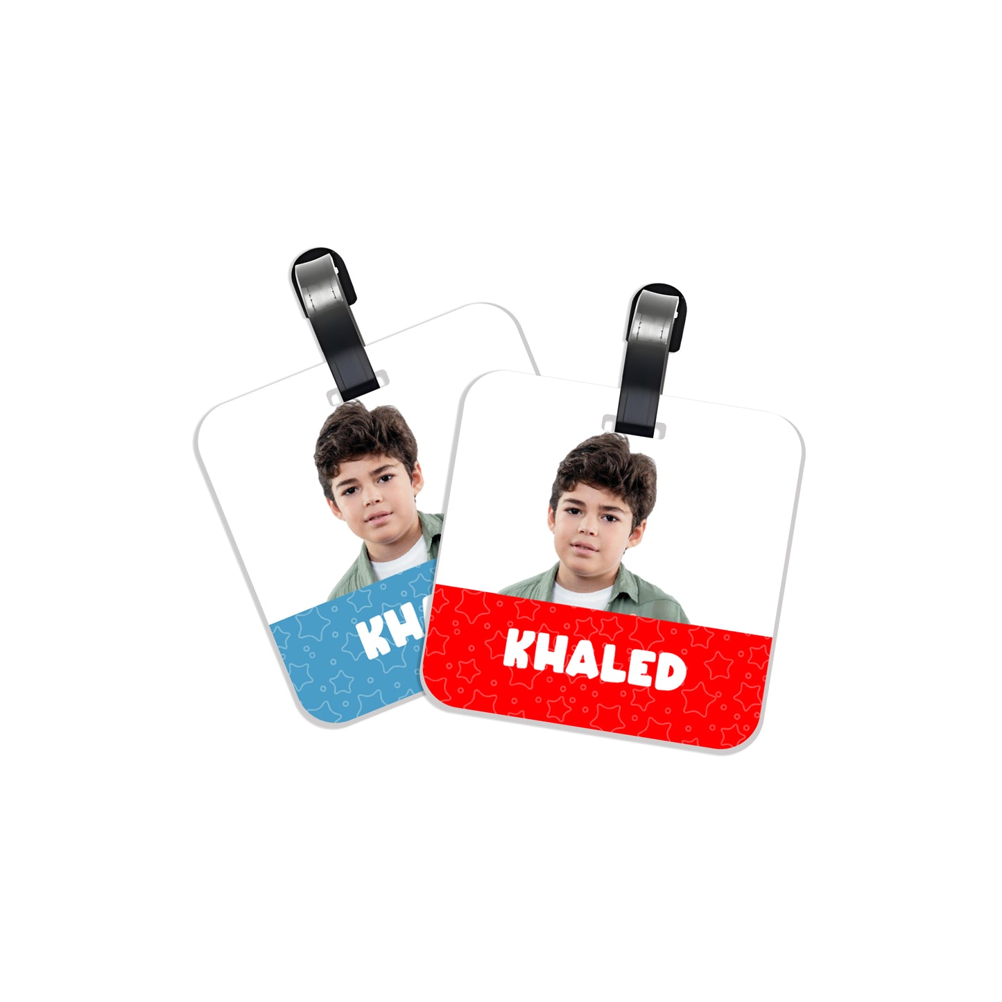 School Tags D133 - Boy Photo Theme