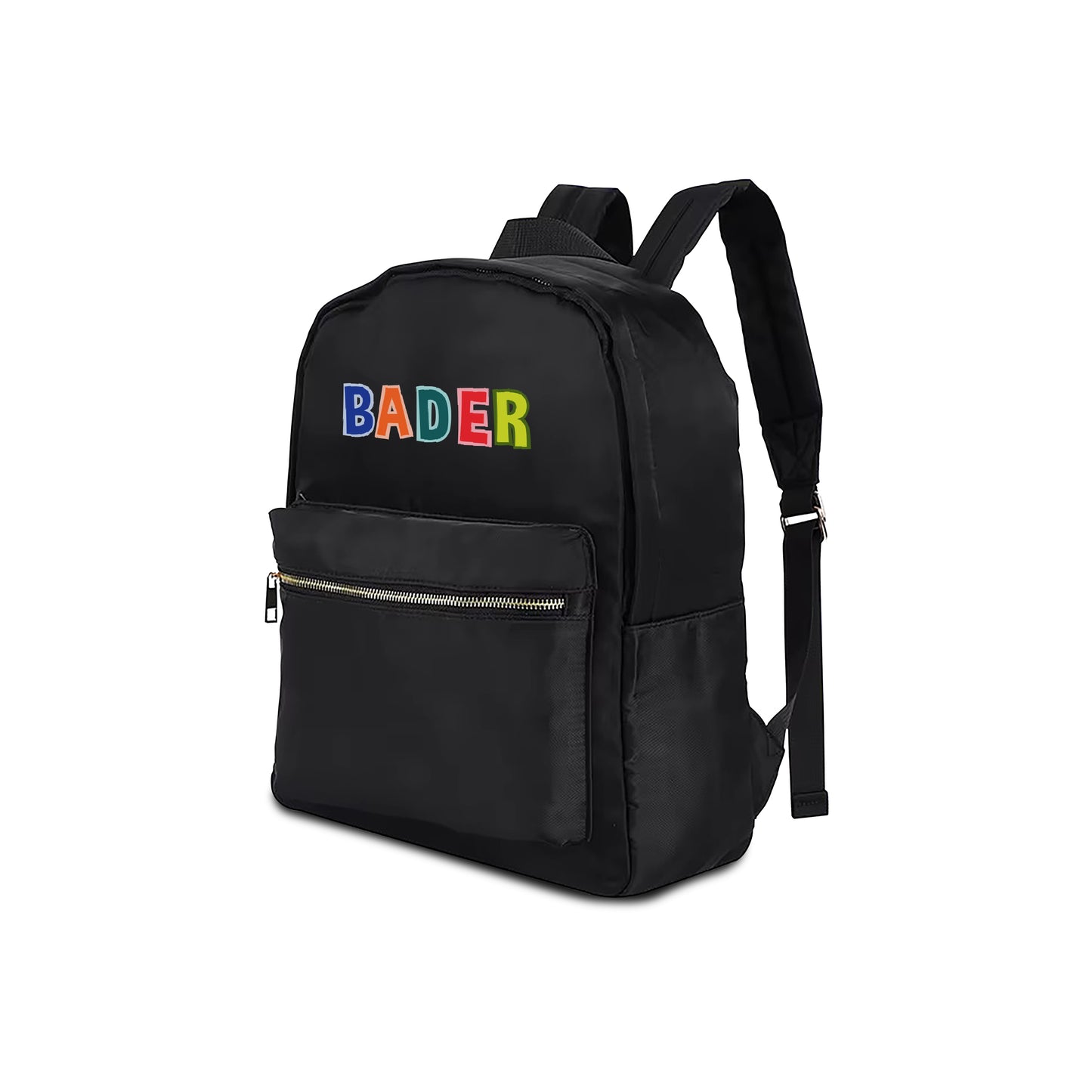 Black School Backpack 2025 - Letter Design