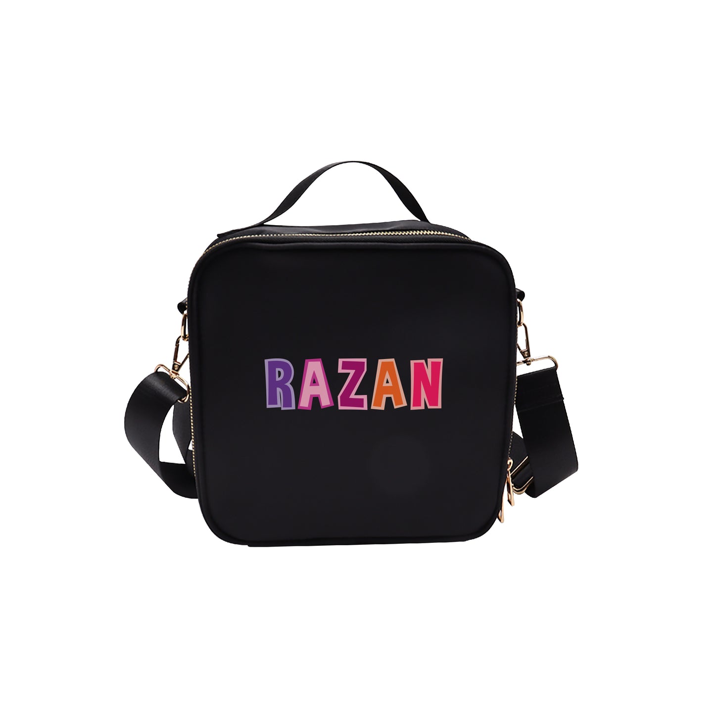 Black Color School Lunch bag 2025 - Letter Design