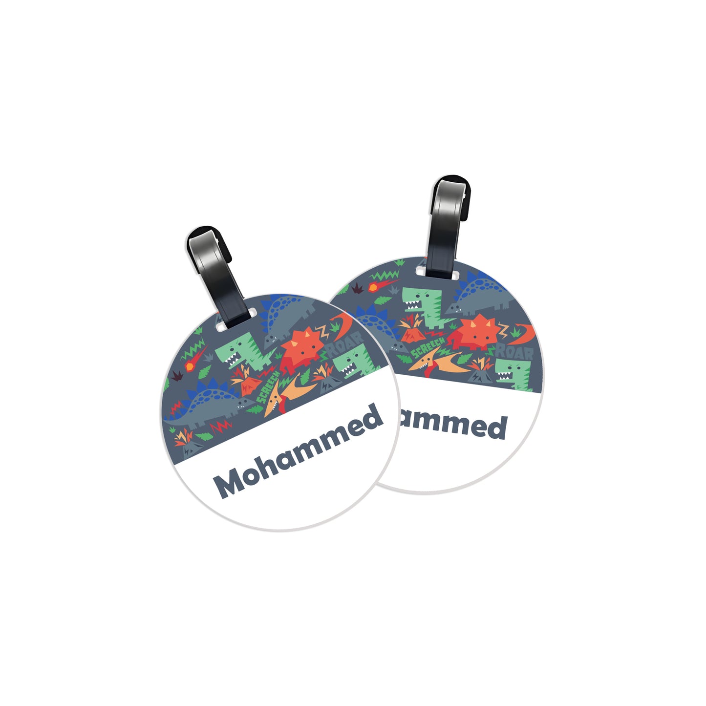 School Tags D121 - Dinosaur