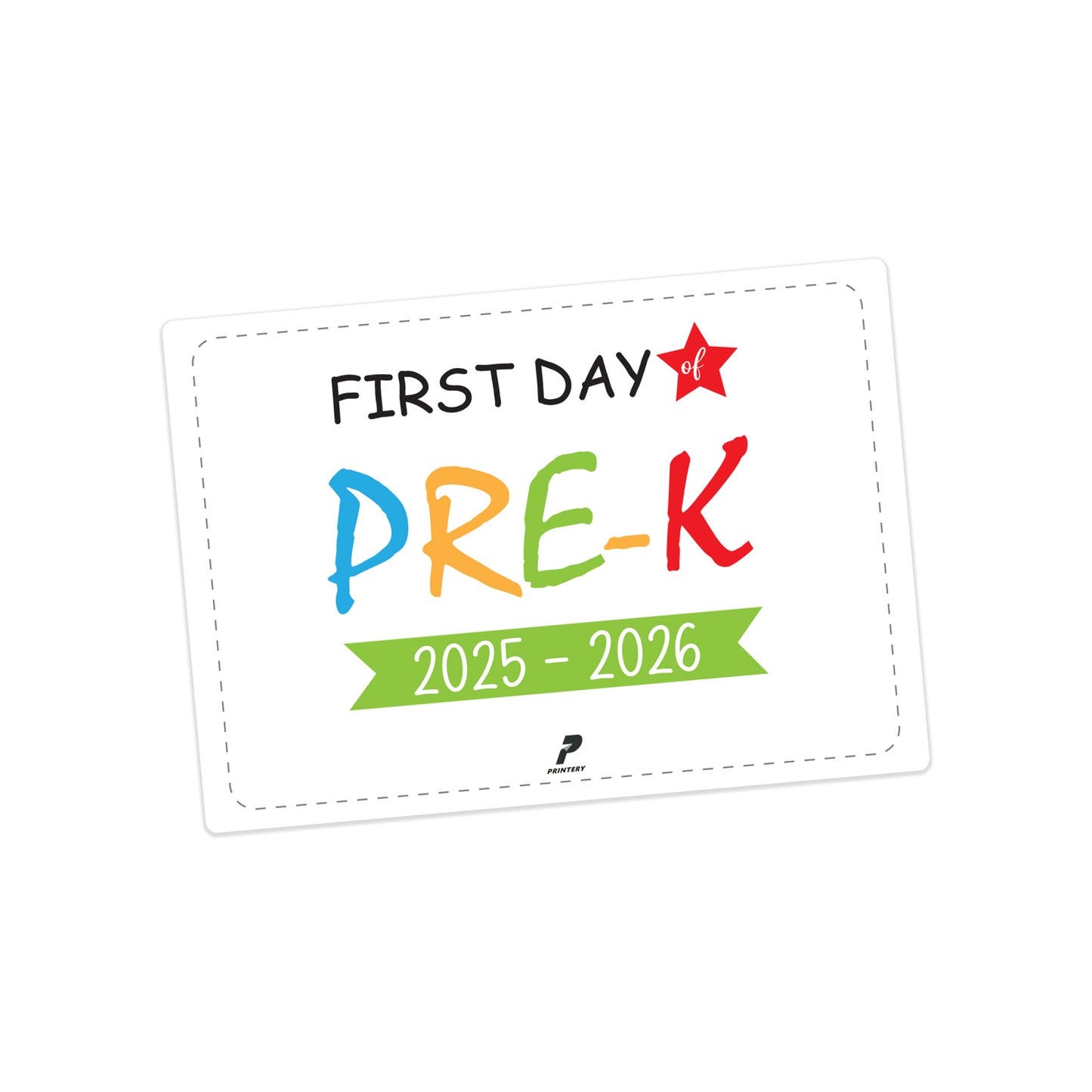 Grade Photo Card - Pre-K