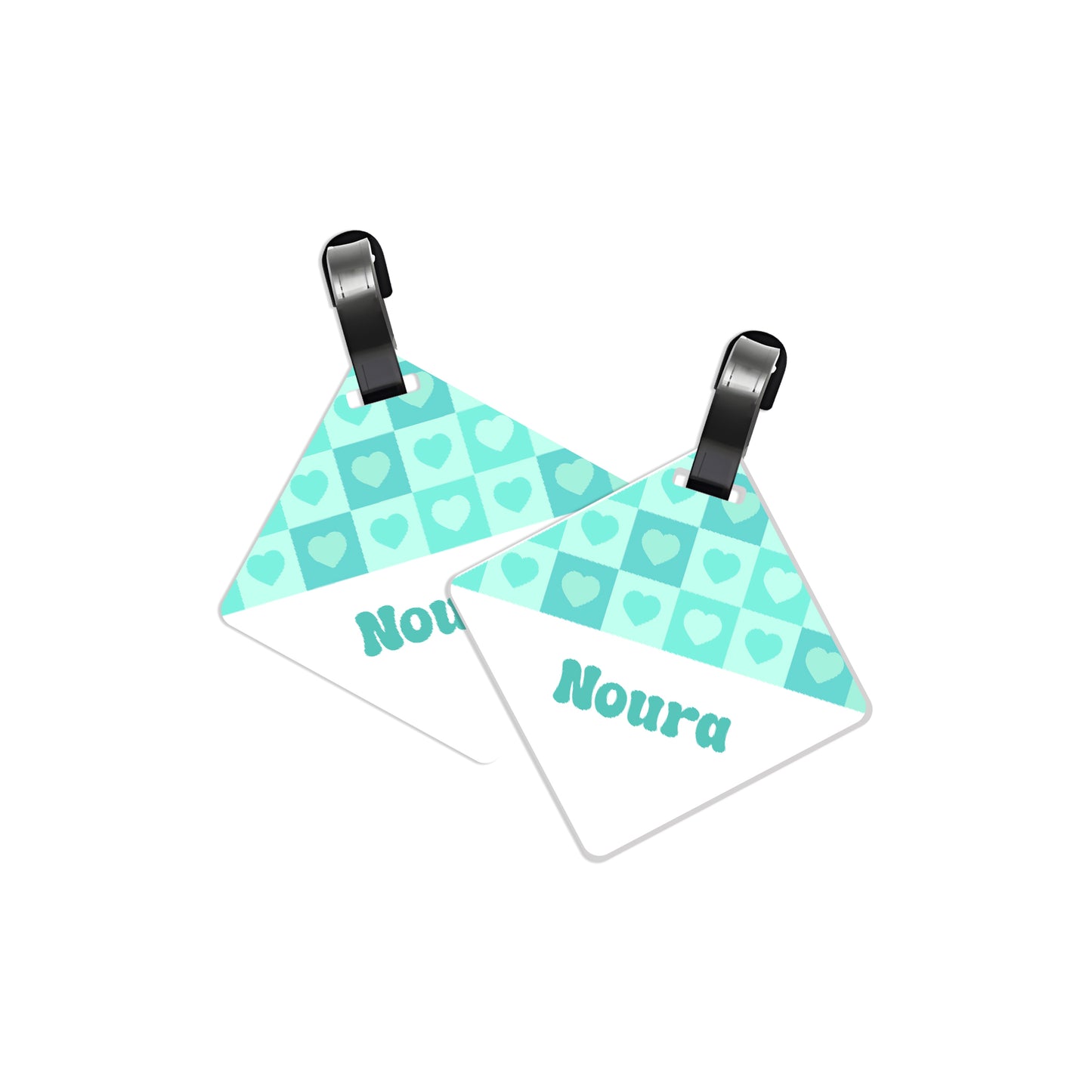 School Tags D154 - Mint Color Heart