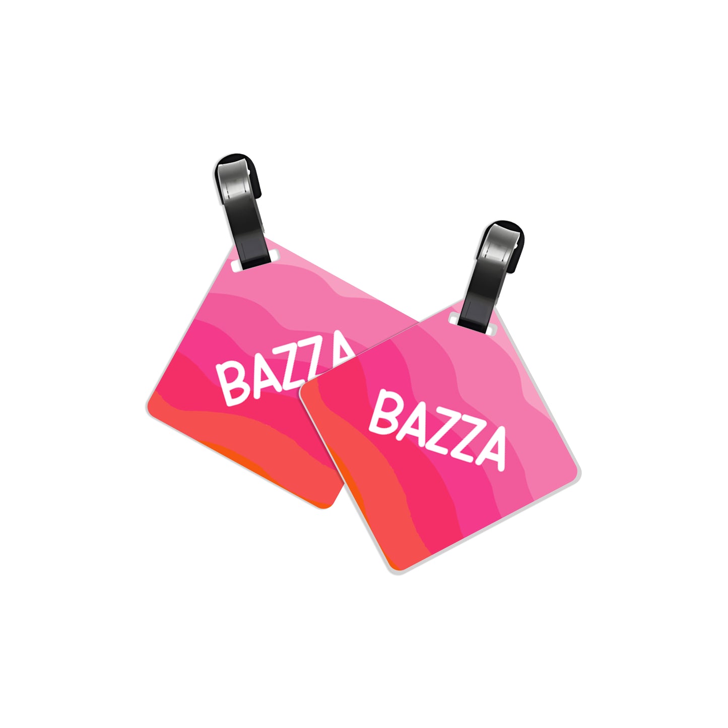 School Tags D165 - Pink Retro Waves