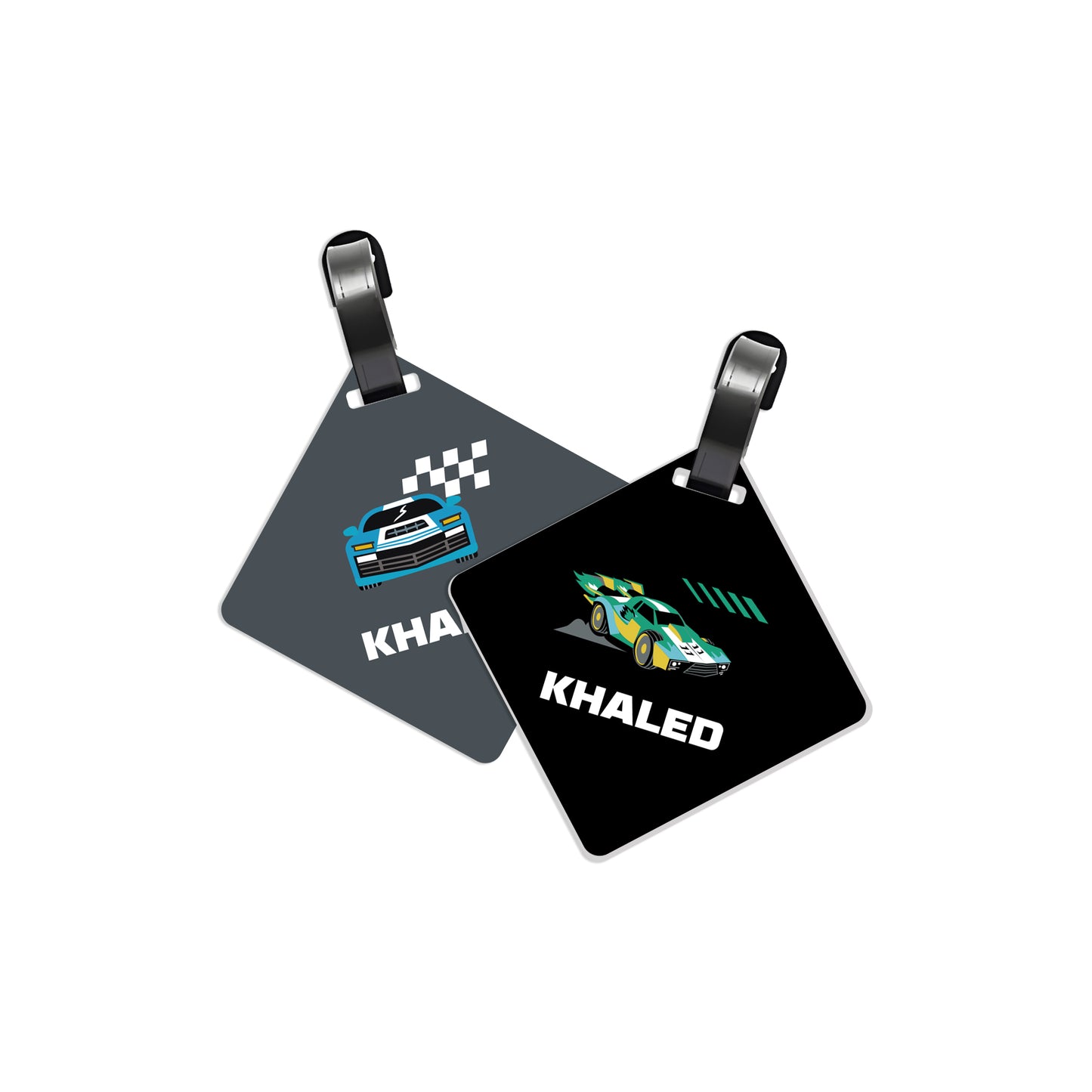 School Tags D139 - Race Car