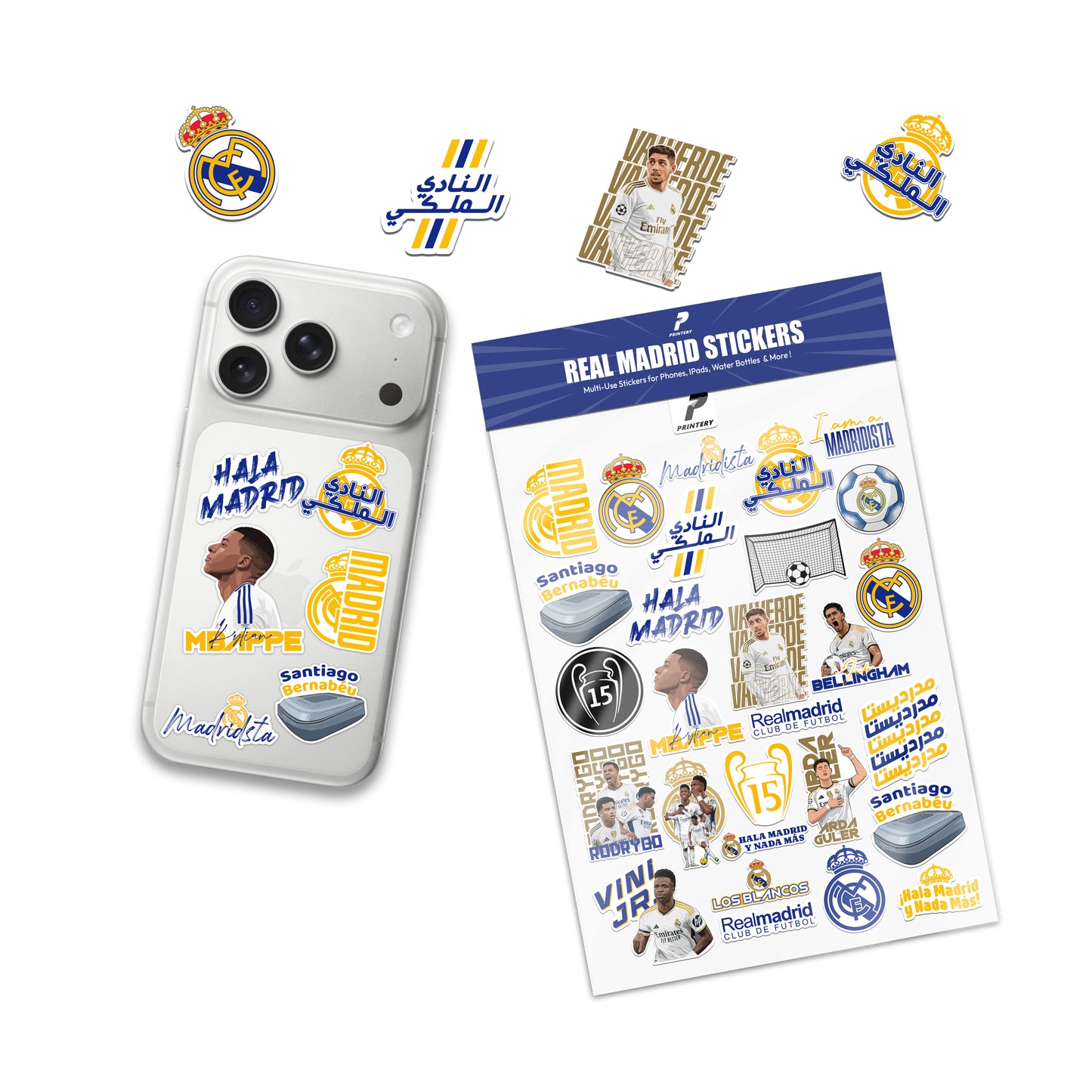 Real Madrid Multi Use Sticker Pack