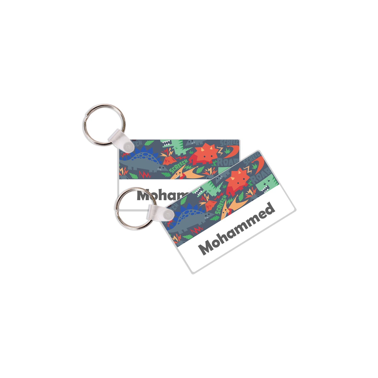 School Tags D121 - Dinosaur