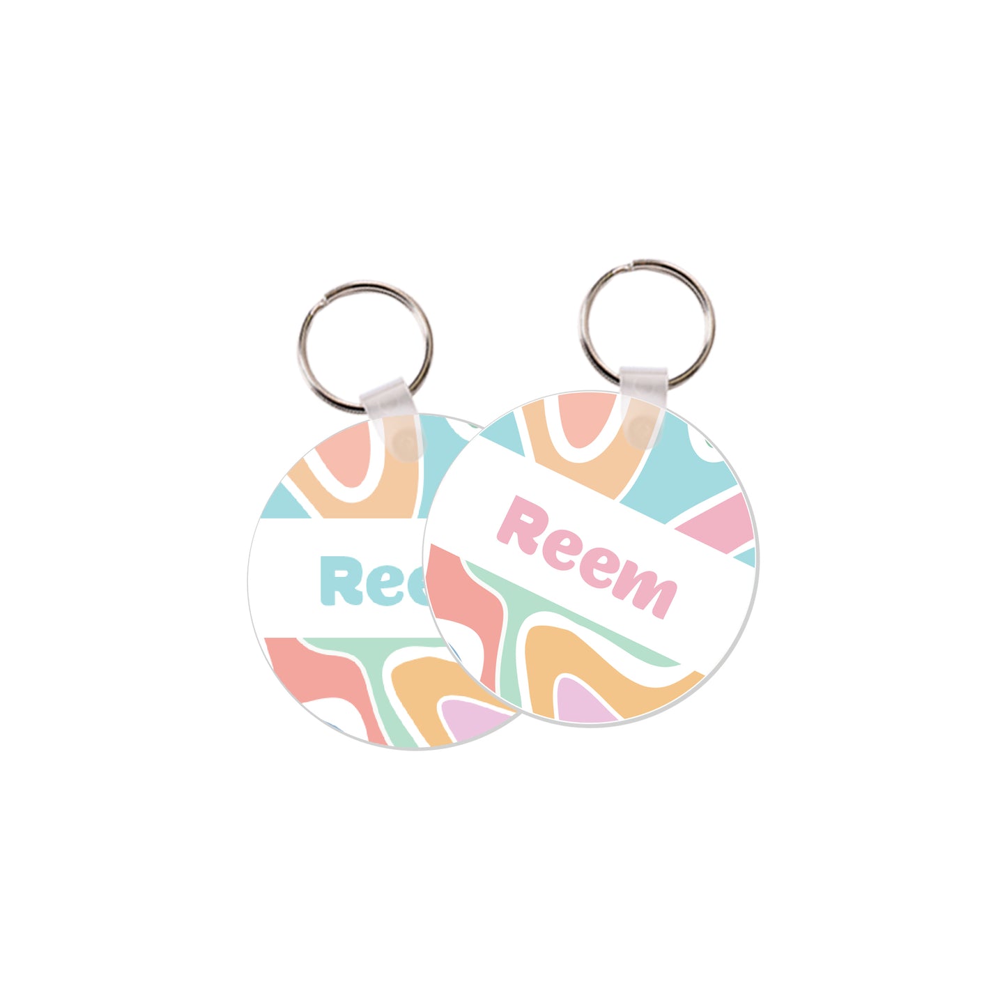 School Tags D164 - Color Waves