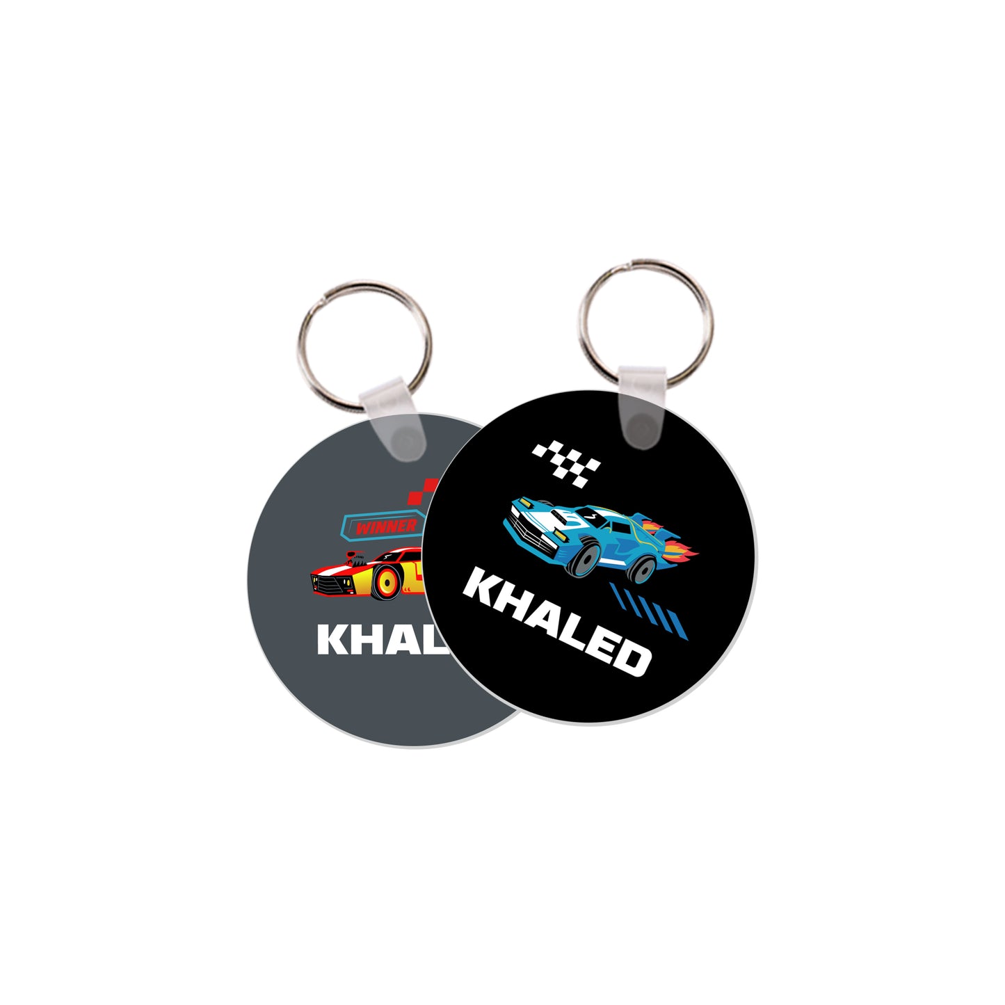 School Tags D139 - Race Car