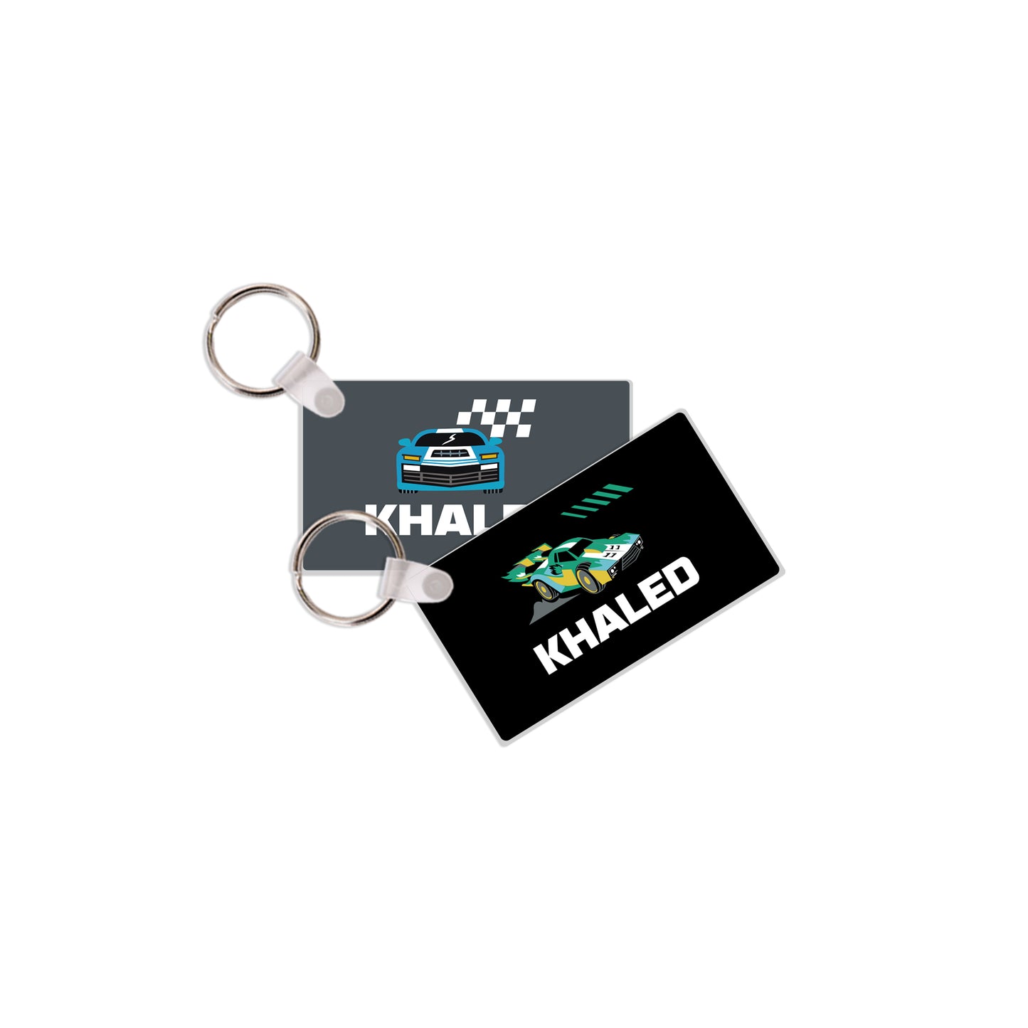School Tags D139 - Race Car