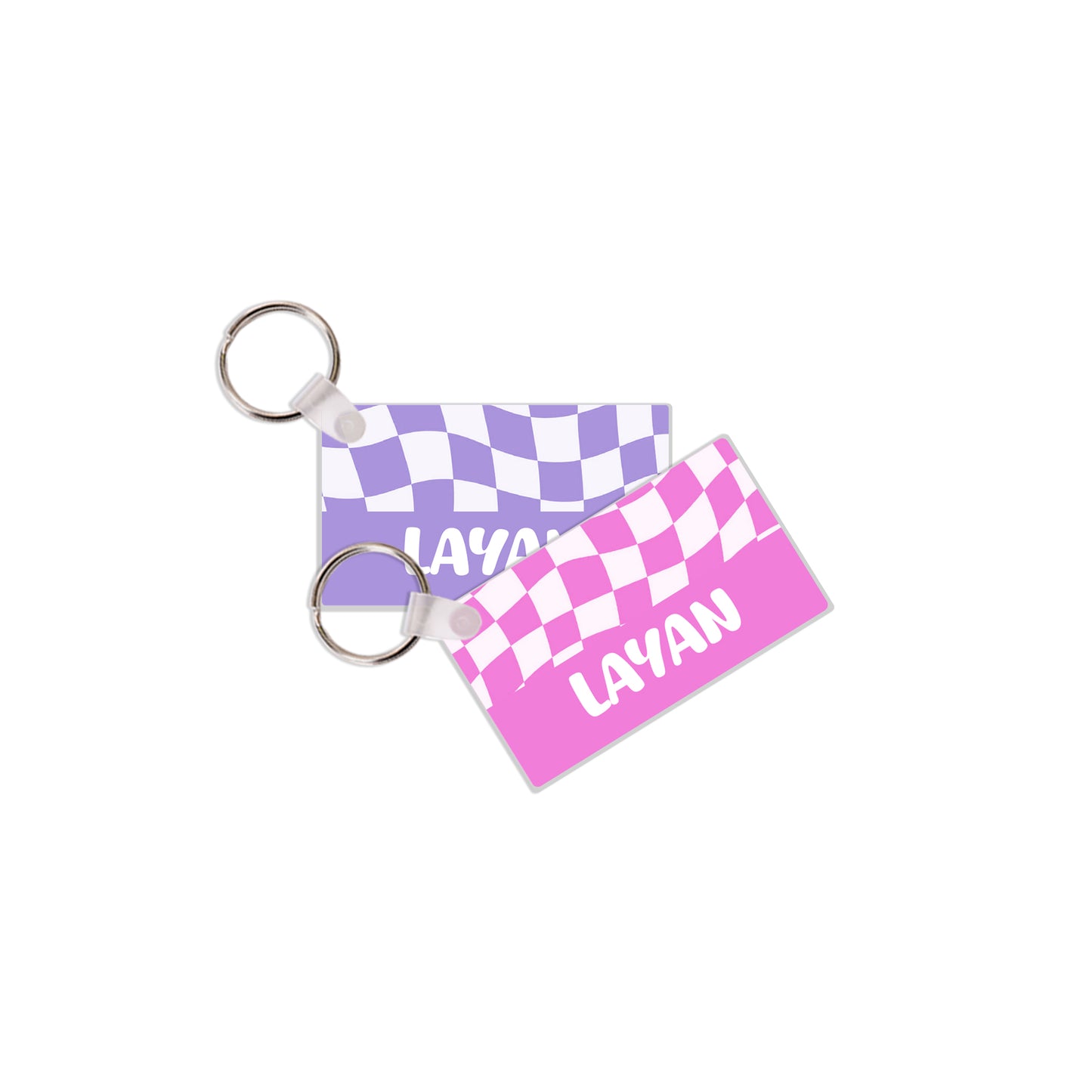 School Tags D148 - Retro Check Pattern