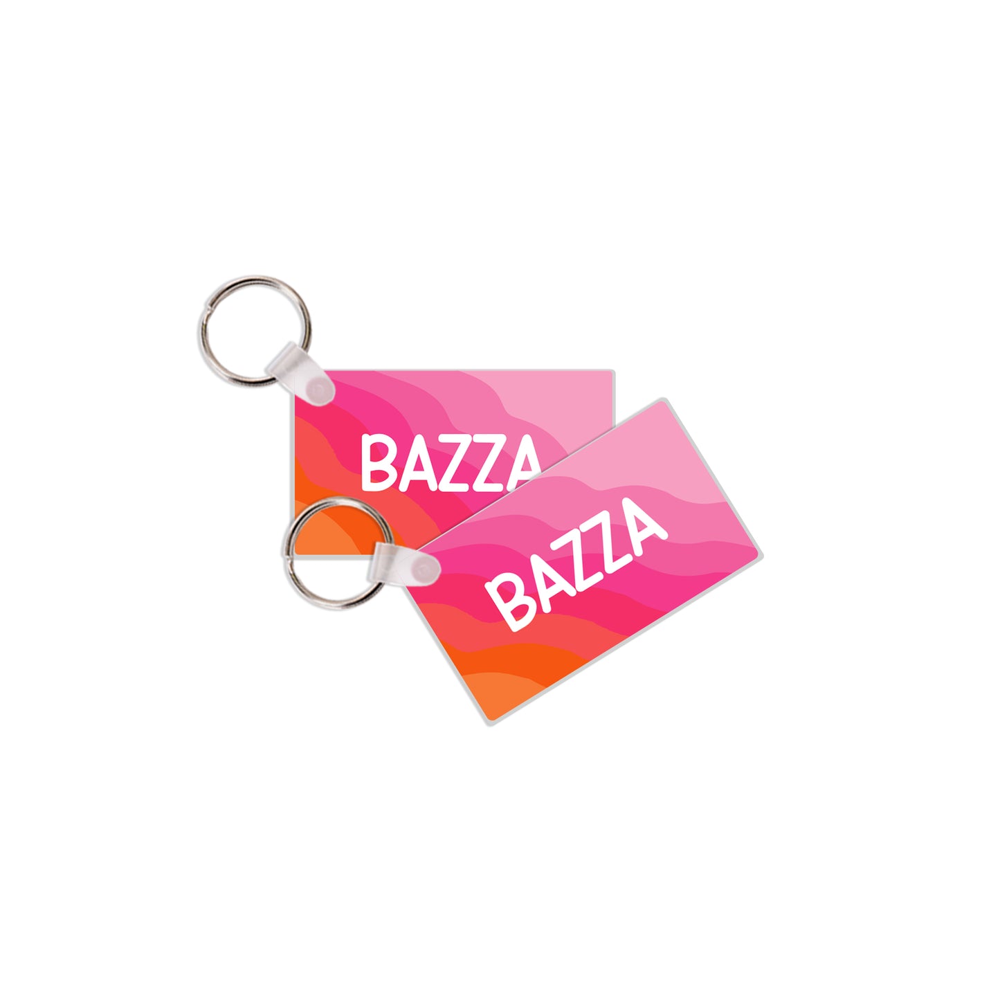 School Tags D165 - Pink Retro Waves