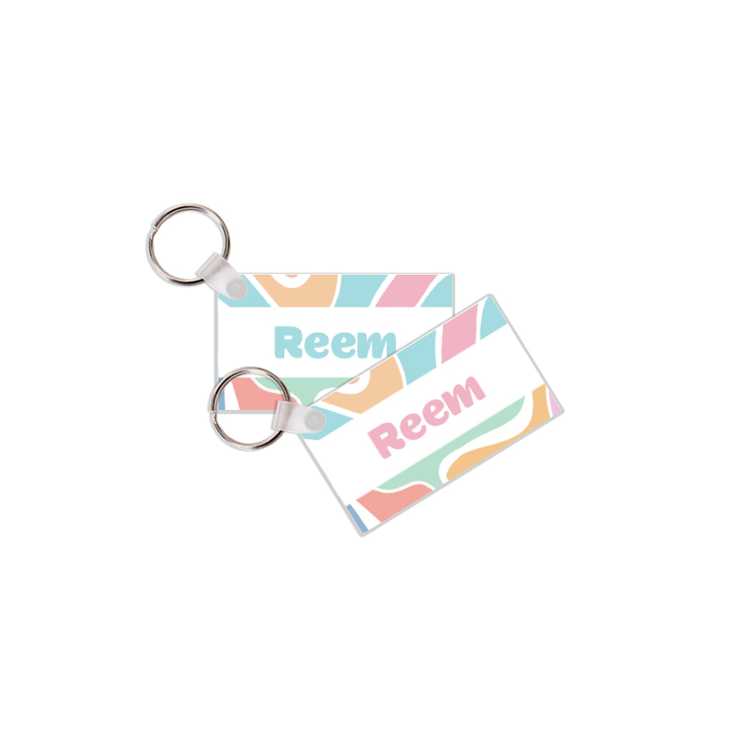 School Tags D164 - Color Waves