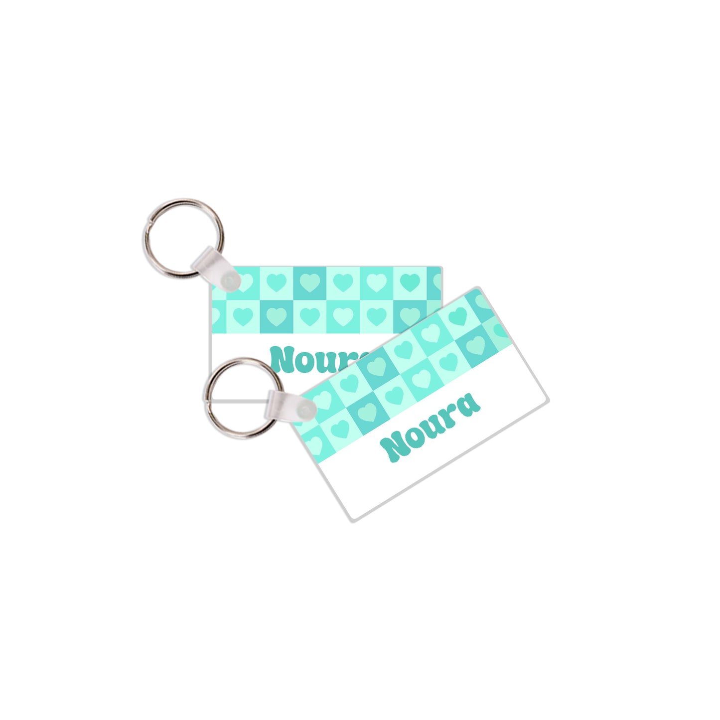 School Tags D154 - Mint Color Heart