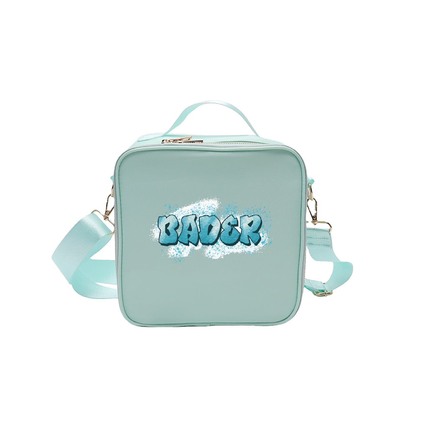 Mint Color School Lunch bag 2025 - Graffiti