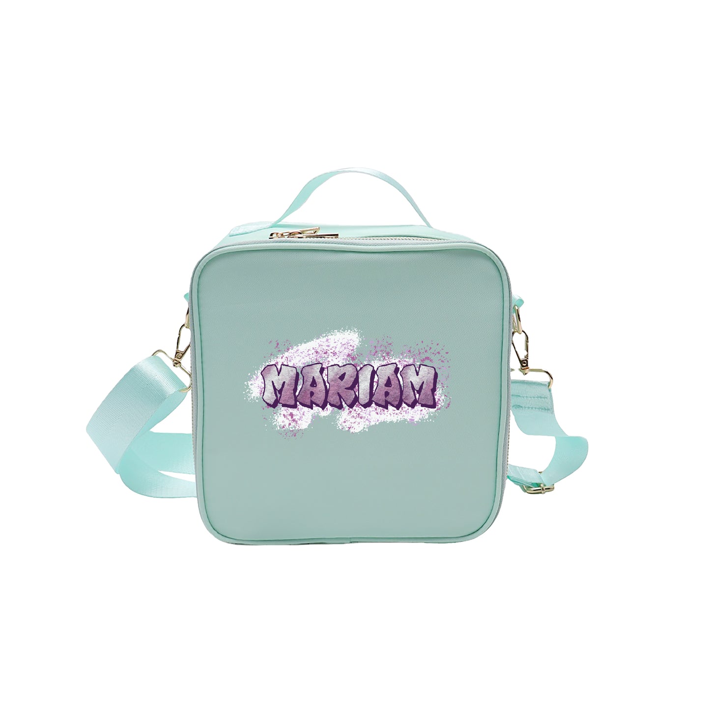 Mint Color School Lunch bag 2025 - Graffiti