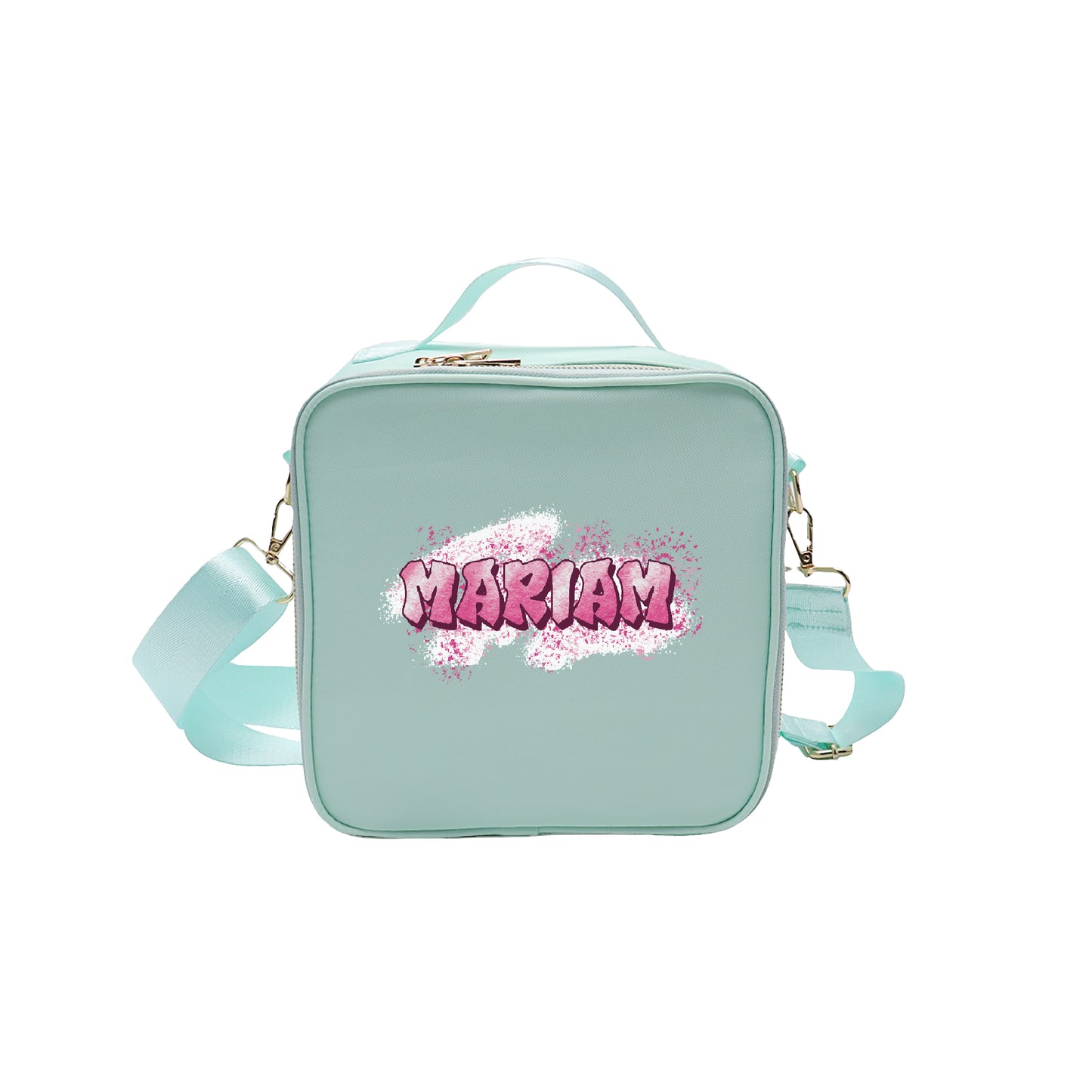 Mint Color School Lunch bag 2025 - Graffiti