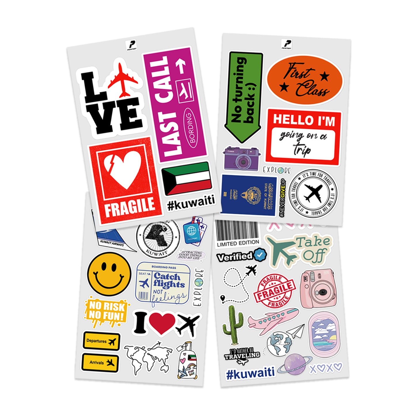 Traveling Stickers Pack