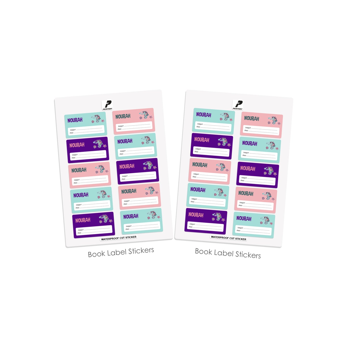 School Label Stickers Pack D015 - Unicorn