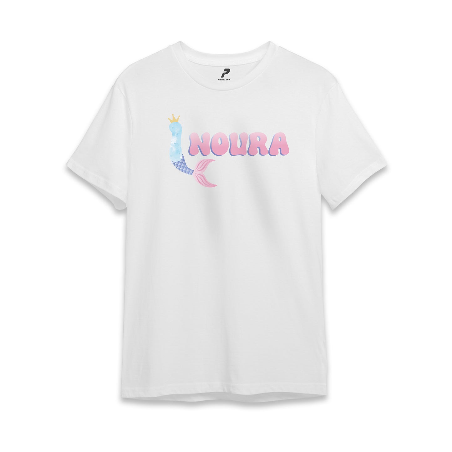 Mermaid Theme Birthday T-Shirt White