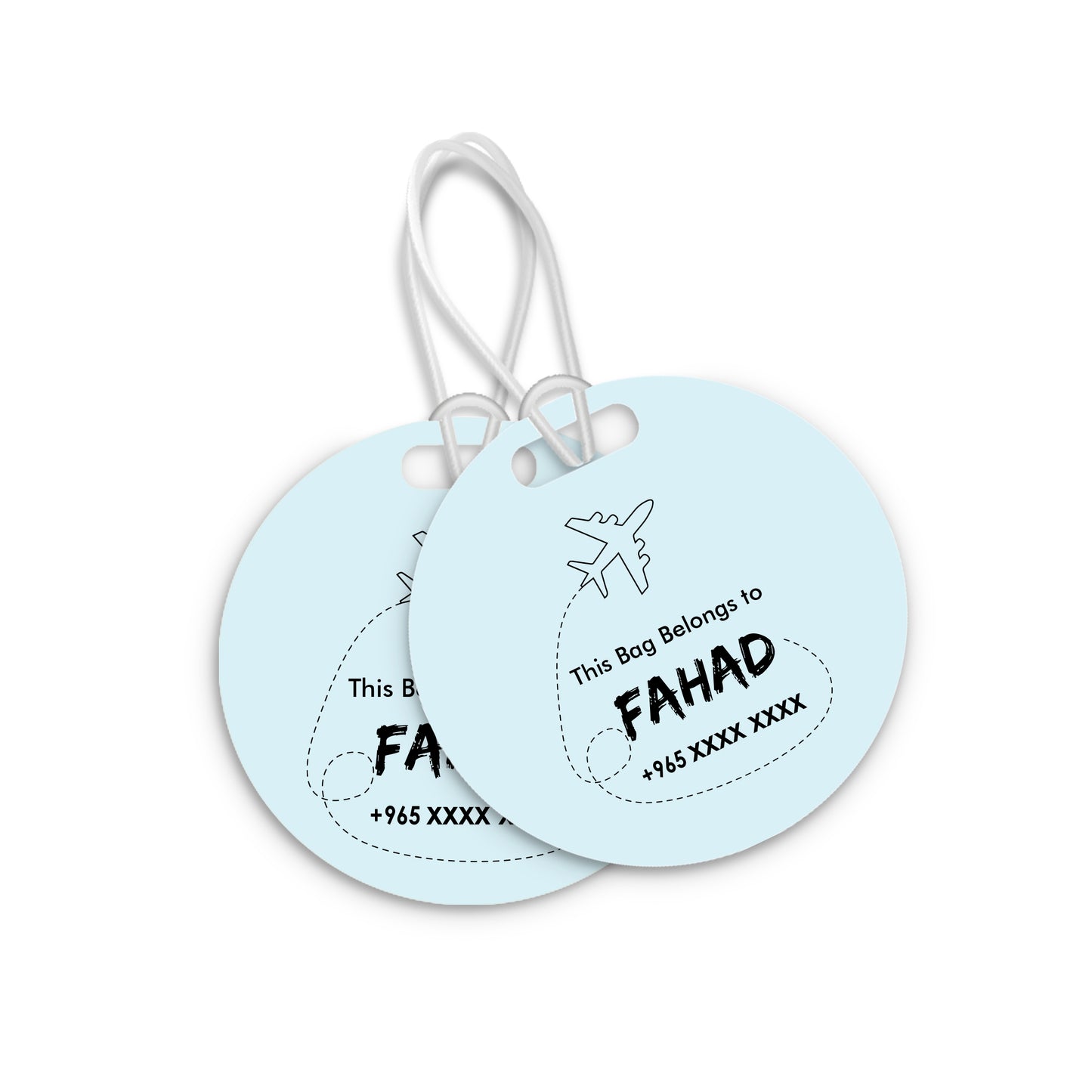 Travel Tags D01 Blue