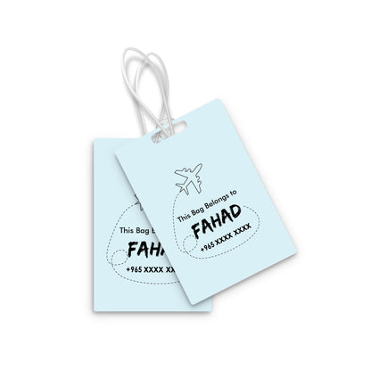 Travel Tags D01 Blue