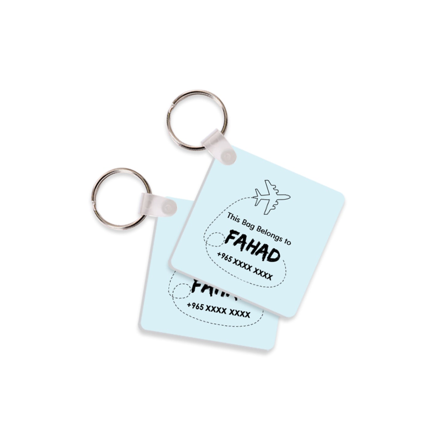 Travel Tags D01 Blue