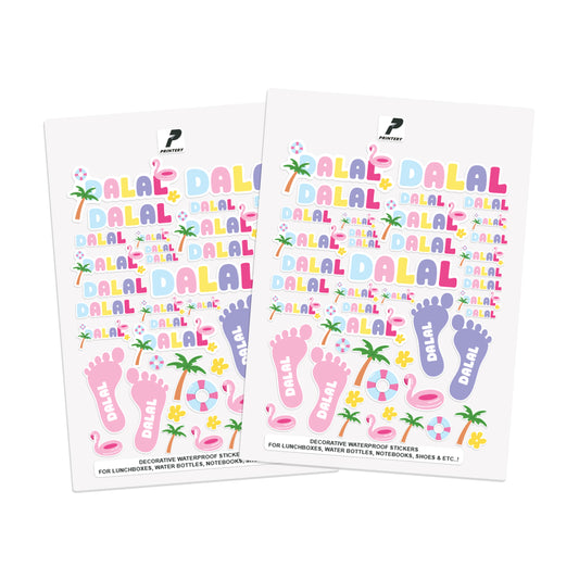 Summer Camp Decorative Labels 01