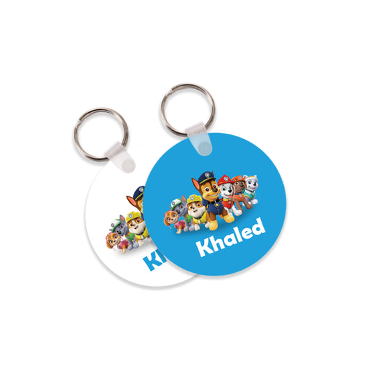 School Tags D025 - Paw Patrol