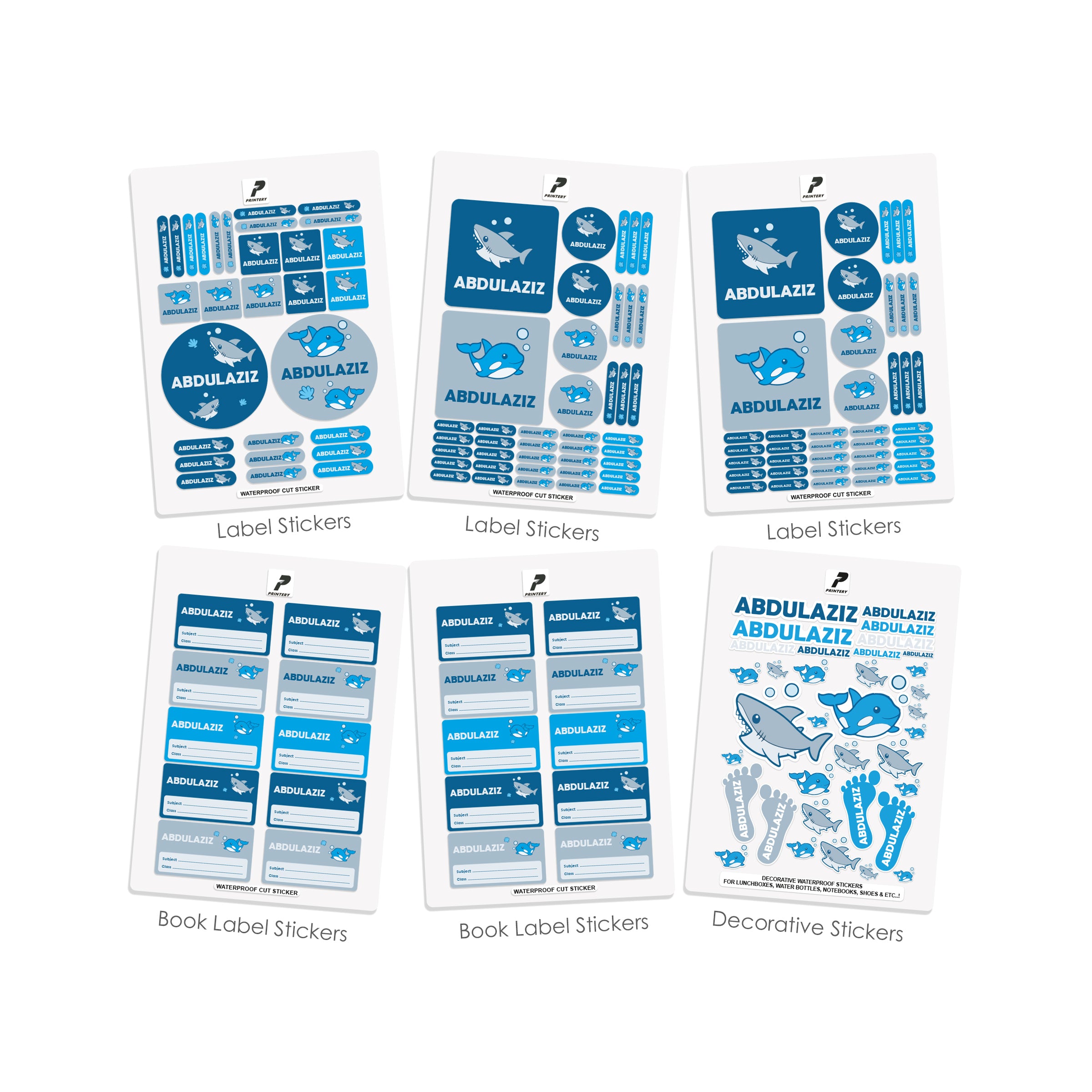 School Label Stickers Pack D026 – PRINTERY