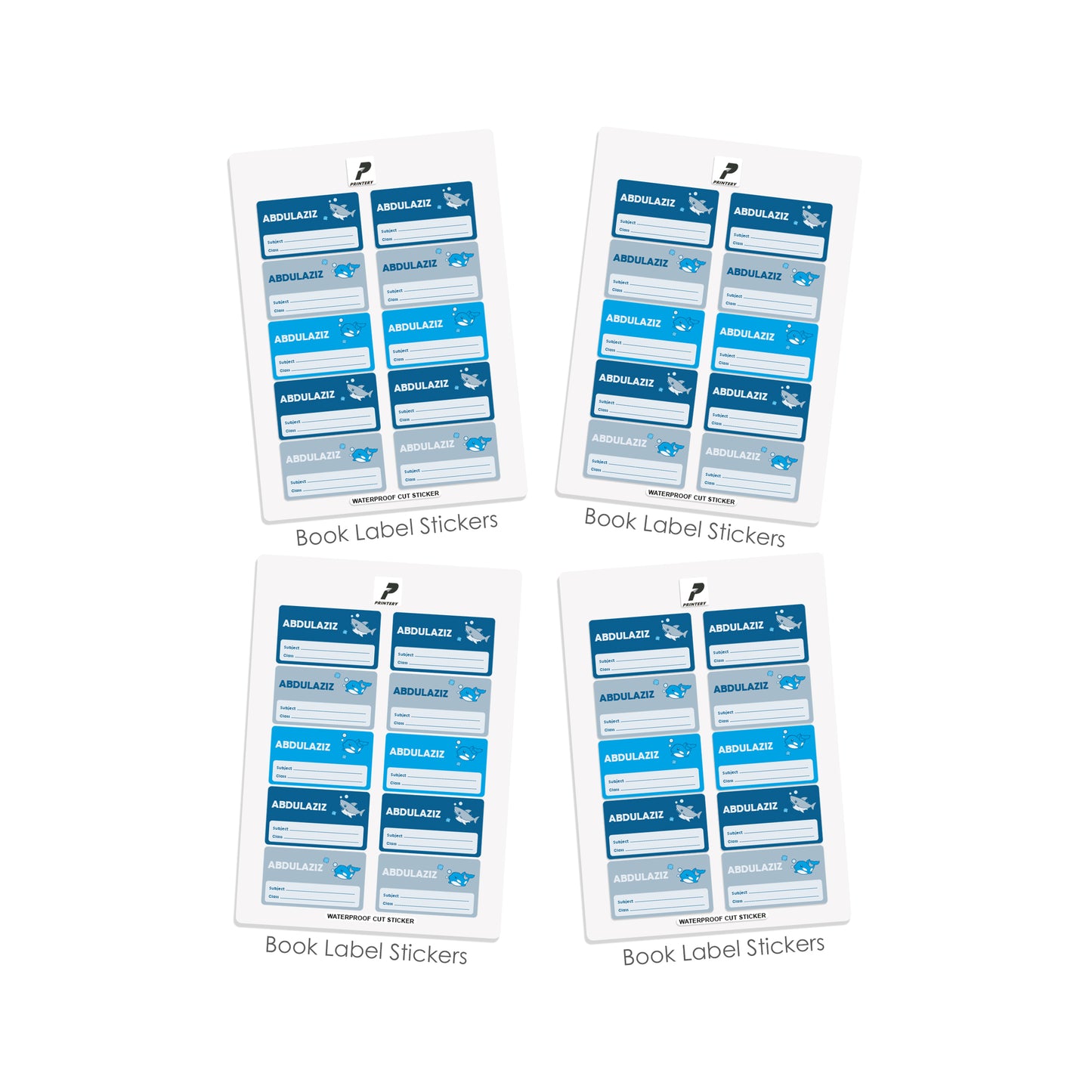 School Label Stickers Pack D026