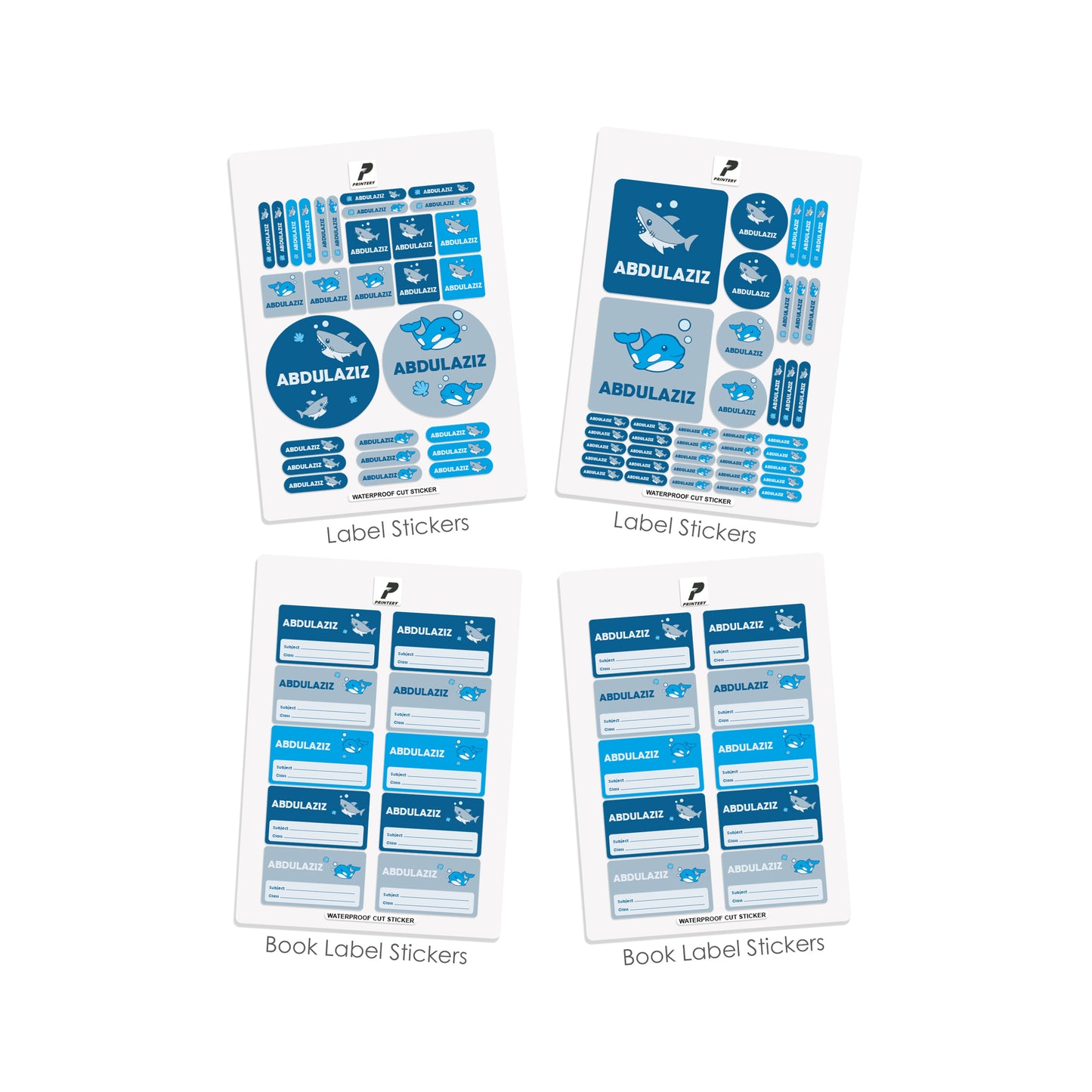 School Label Stickers Pack D026