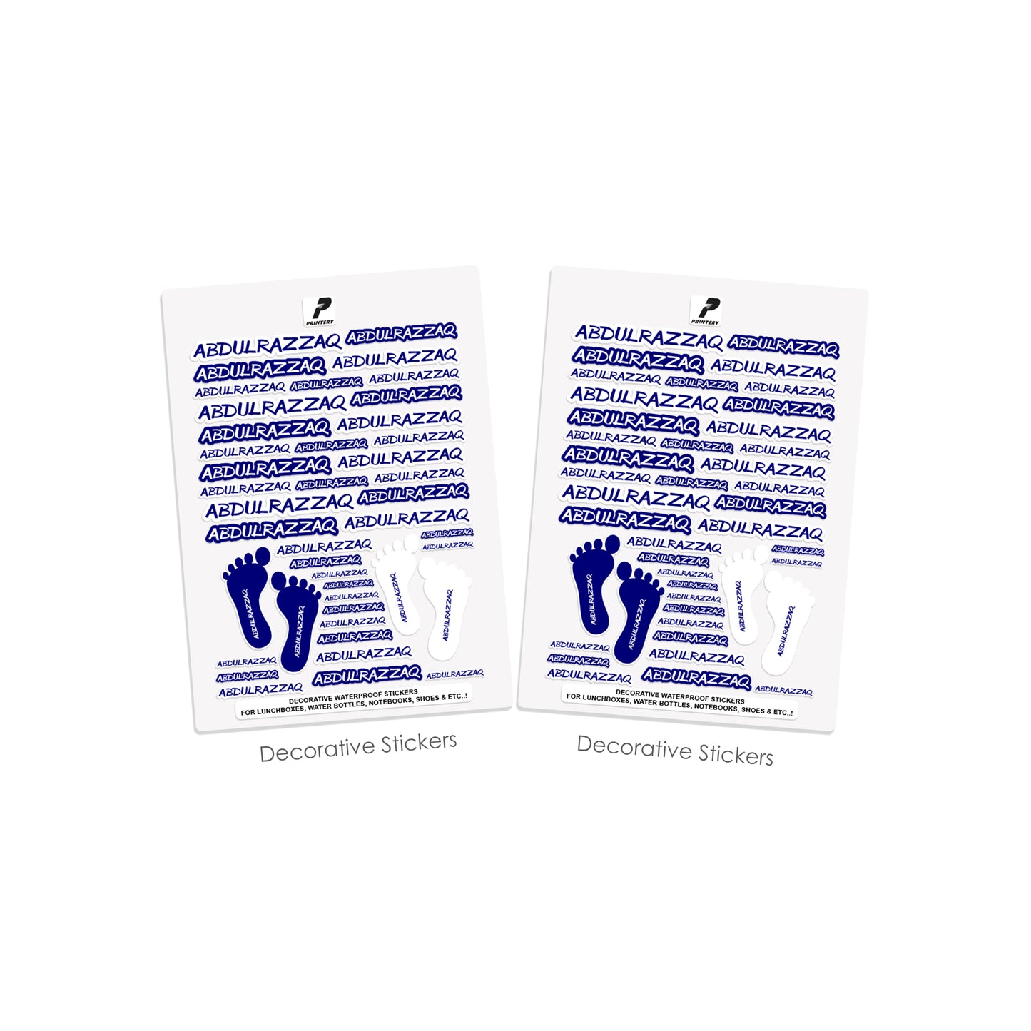 School Label Stickers Pack D034 - Basic Theme