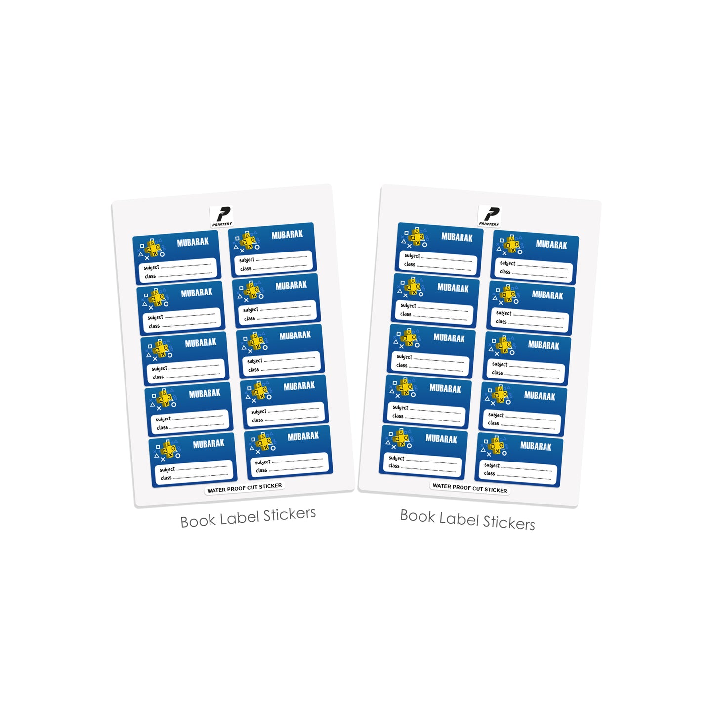 School Label Stickers Pack D036