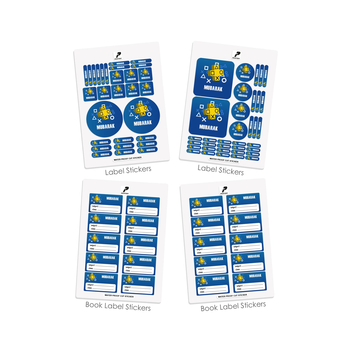 School Label Stickers Pack D036