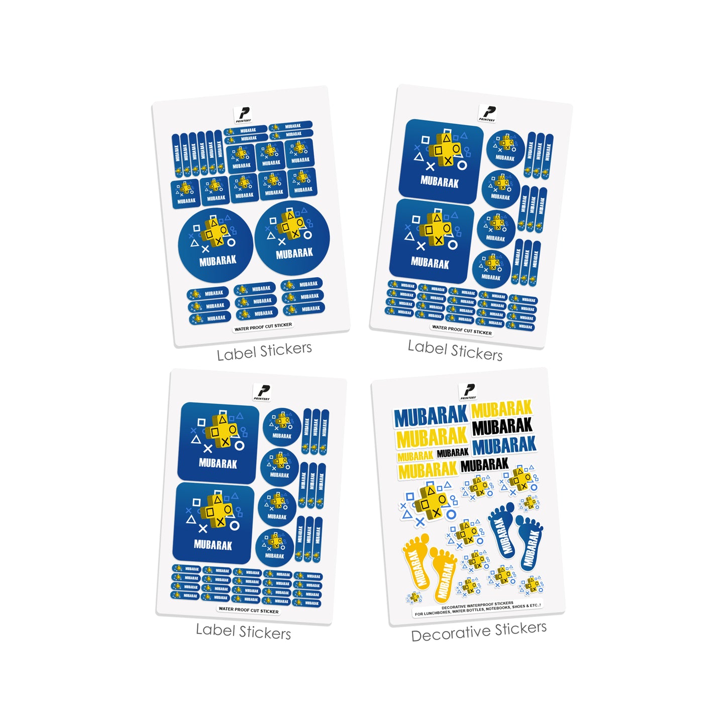 School Label Stickers Pack D036
