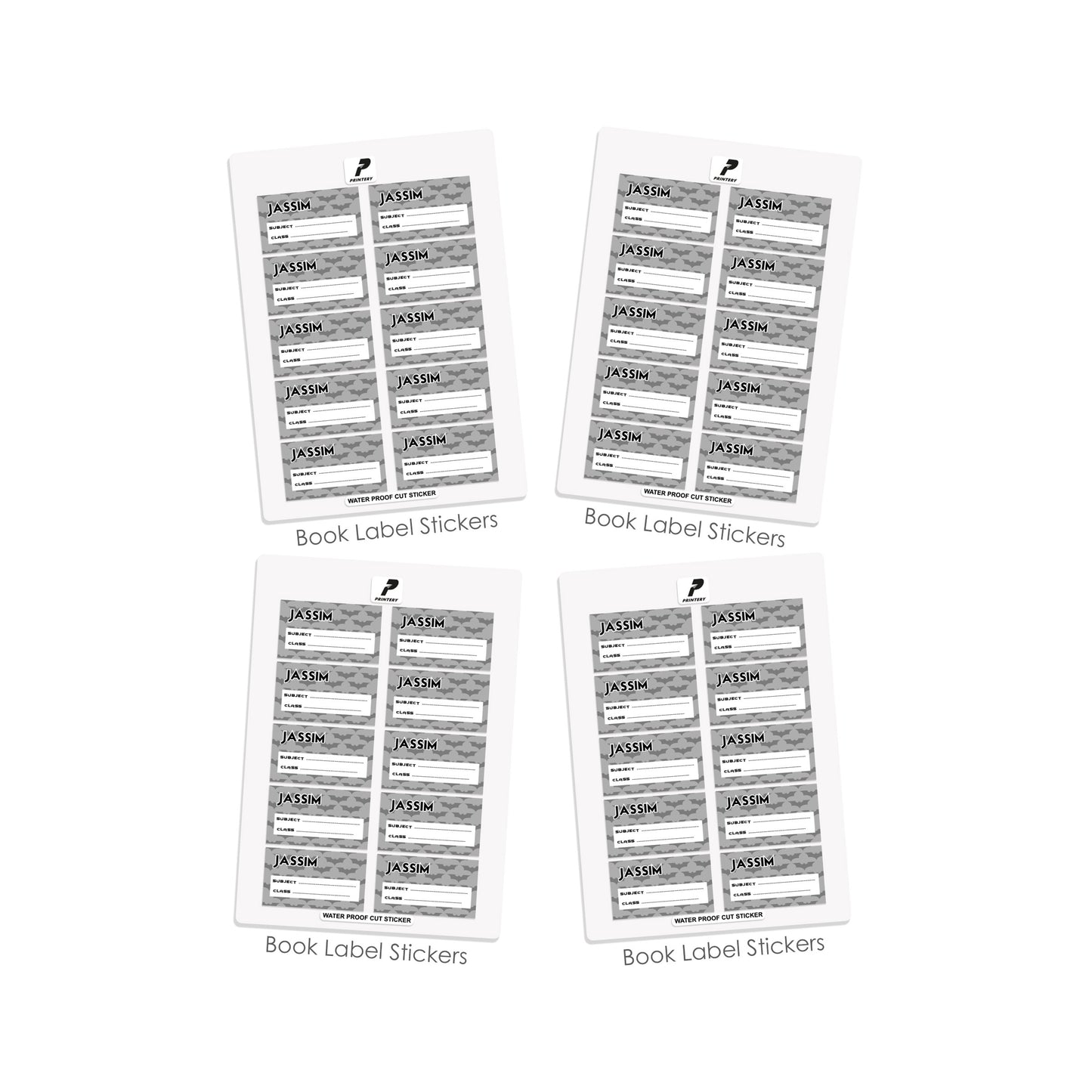 School Label Stickers Pack D041 - Batman