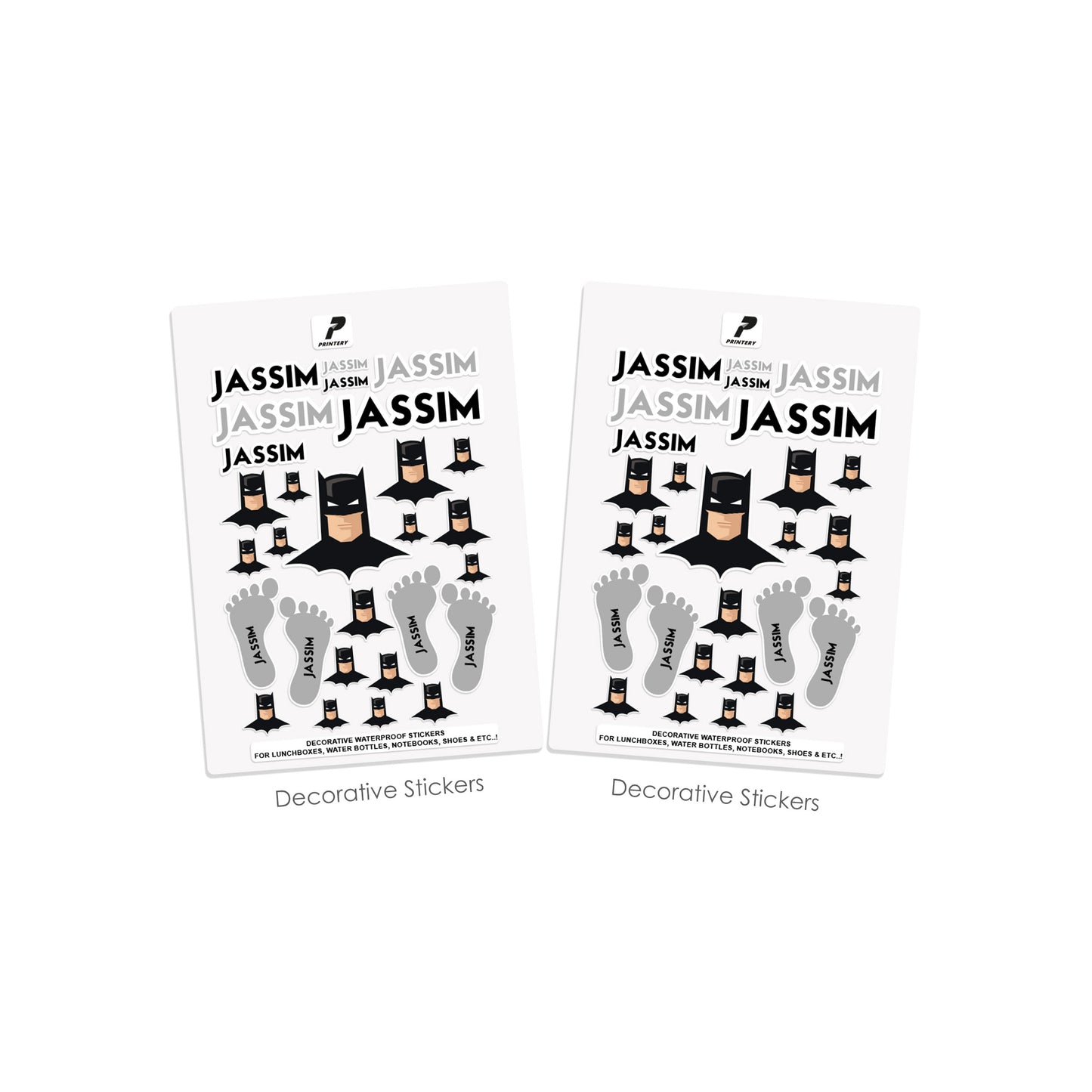 School Label Stickers Pack D041 - Batman