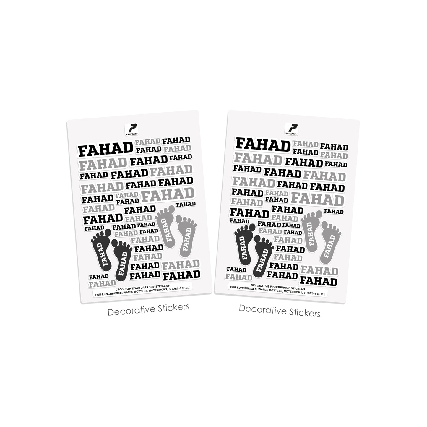 School Label Stickers Pack D068 - Basic Theme