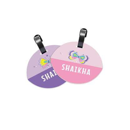 School Tags D071 - Butterfly