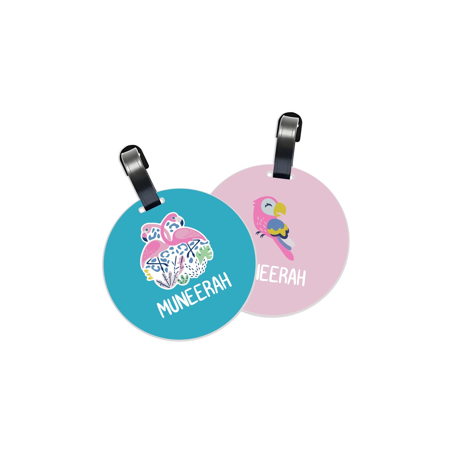 School Tags D076 - Flamingo