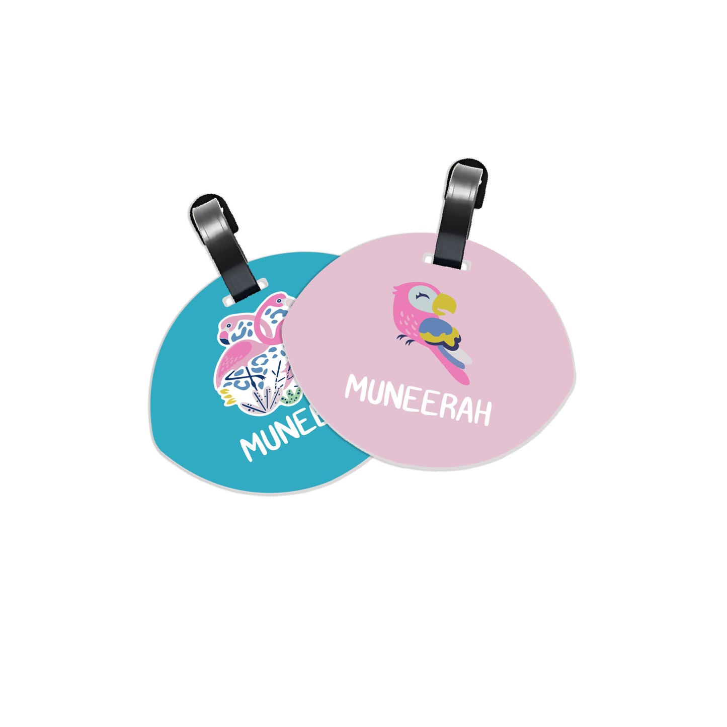 School Tags D076 - Flamingo