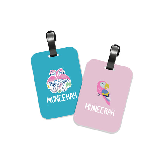 School Tags D076 - Flamingo