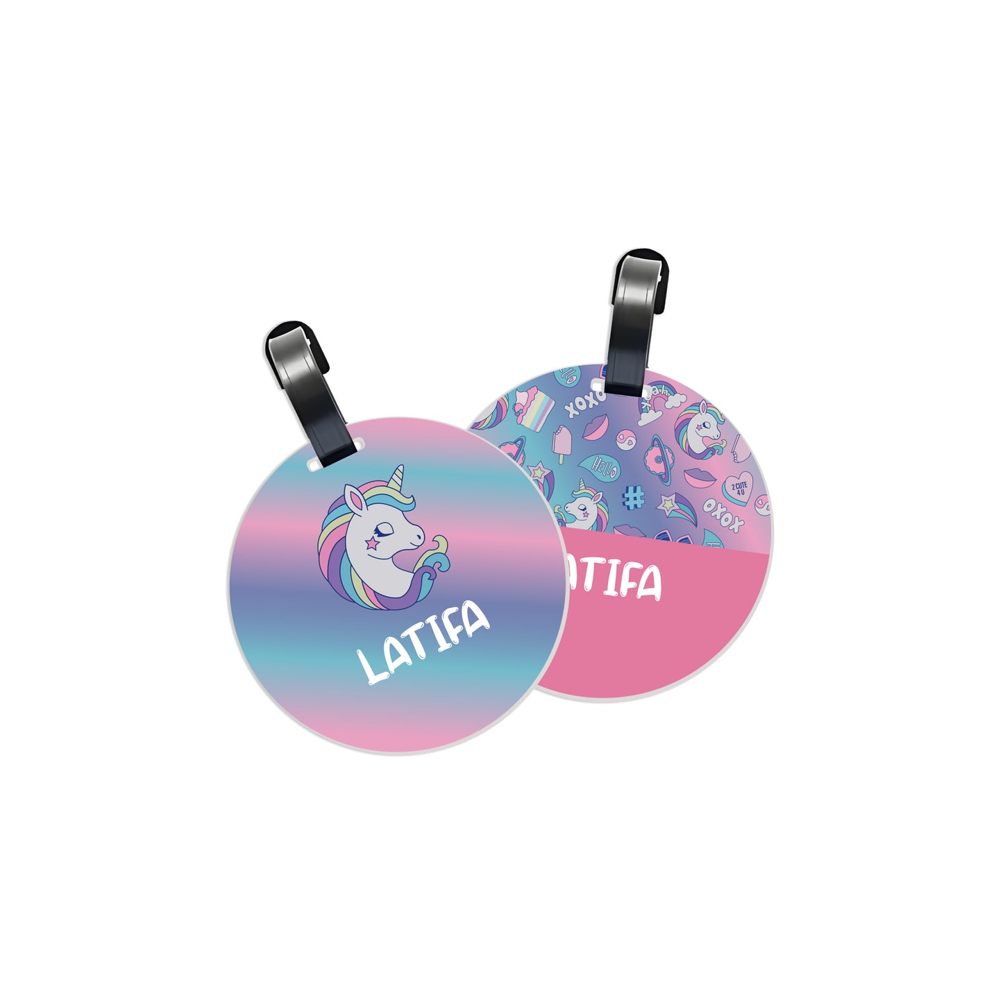 School Tags D077 - Unicorn