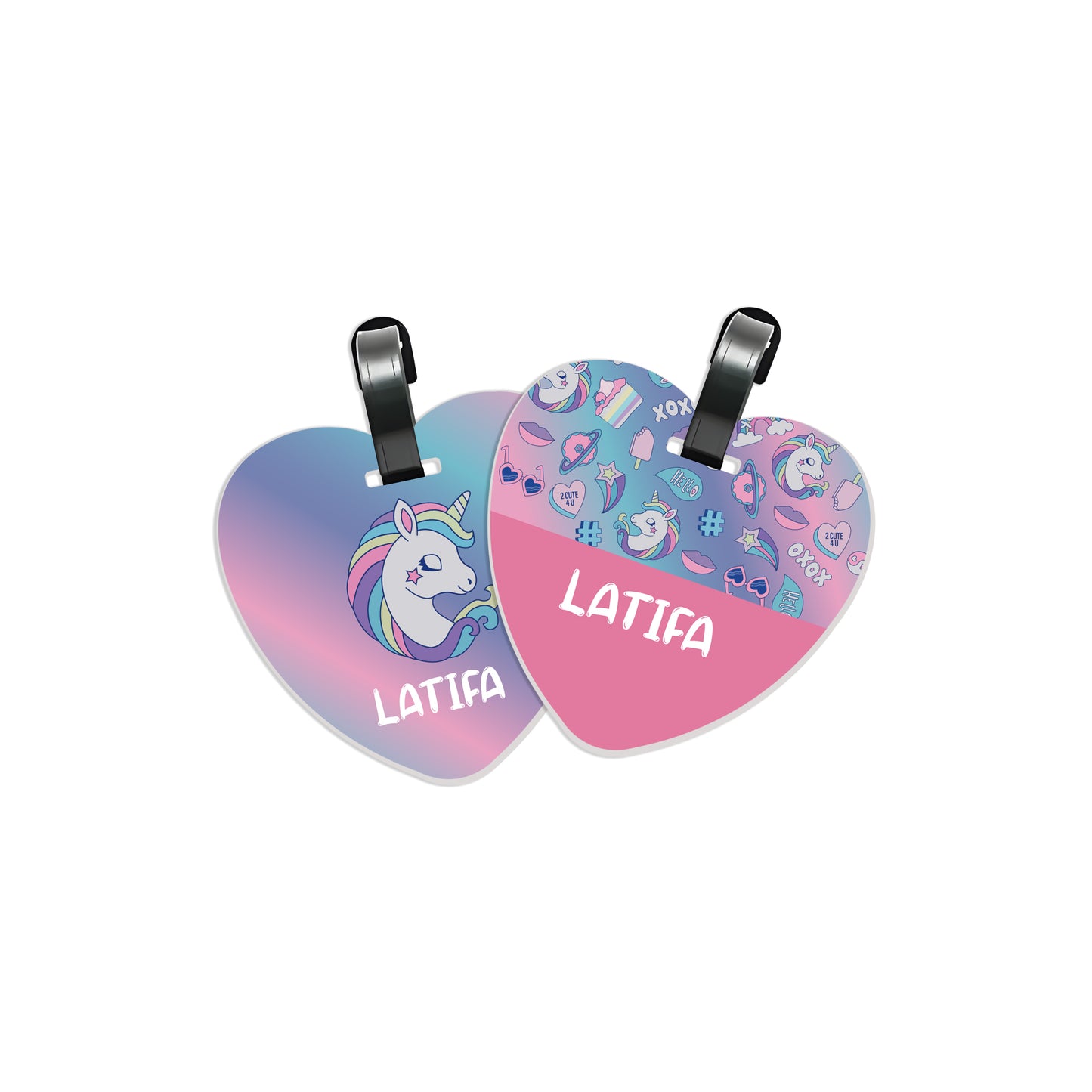 School Tags D077 - Unicorn