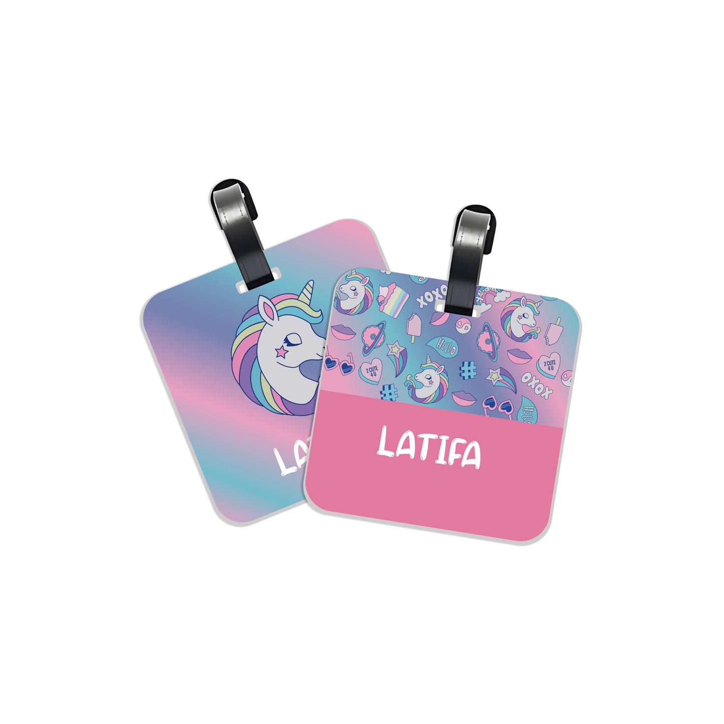 School Tags D077 - Unicorn